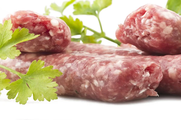 Wurst mit Petersilie — Stockfoto