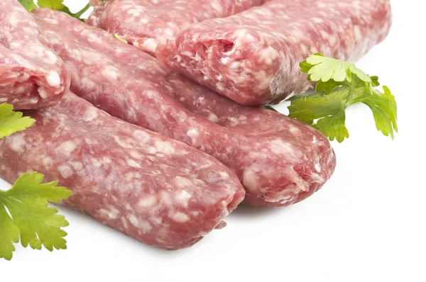 Wurst mit Petersilie — Stockfoto