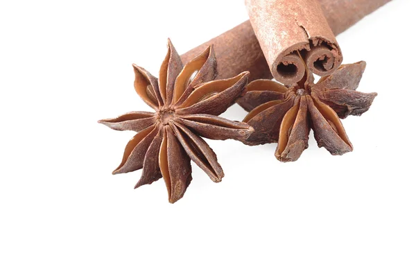 Cinnamon and star anise — Stock Photo, Image