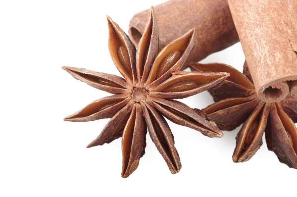 Cinnamon and star anise — Stock Photo, Image