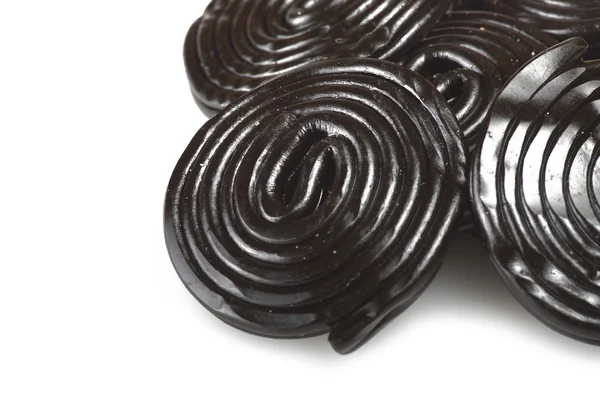 Caramelle con ruote di liqorice — Foto Stock