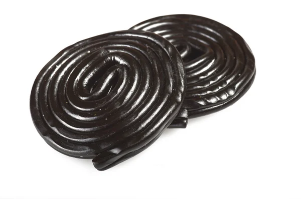 Caramelos de ruedas de regaliz Fotos de stock