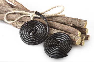 Liqorice kökleri ve şekerleme