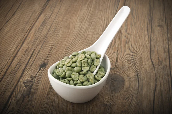 녹색 커피 콩 — 스톡 사진