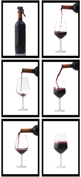 Zusammensetzung von Rotwein — Stockfoto