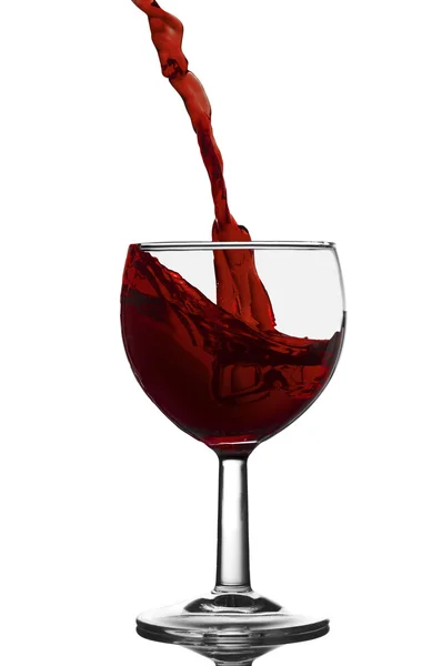 Red wine splash — Stock Photo, Image