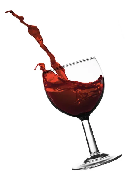 Splash de vin roșu — Fotografie, imagine de stoc