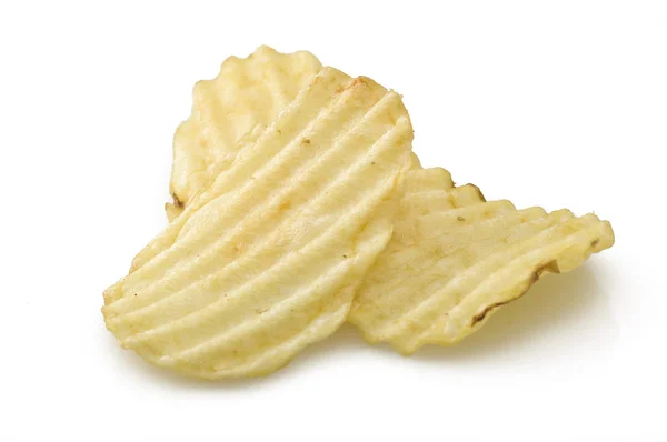 Patatas fritas en blanco Imágenes de stock libres de derechos