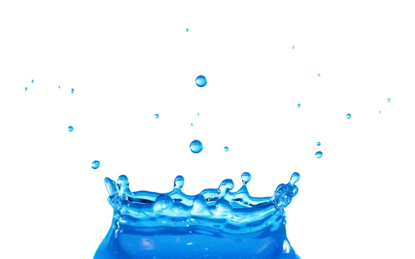 Salpicadura de gotas de agua — Foto de Stock