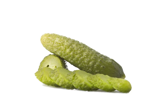 Färsk skivad grön pickles — Stockfoto