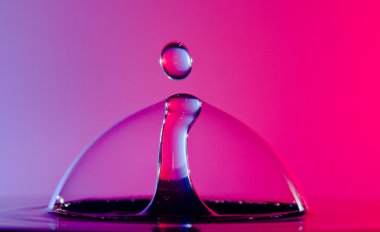 renkli su damlaları