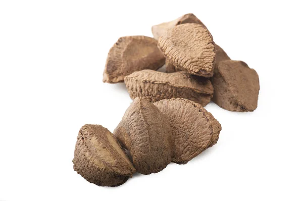 Brazil walnut on the  table — Stock Photo, Image