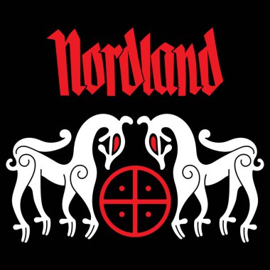 İskandinav tarzı, İskandinav tarzı, İskandinav düğüm çizimi.