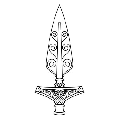 Tanrı Odin 'in Mızrağı - Gungnir ve İskandinav deseni