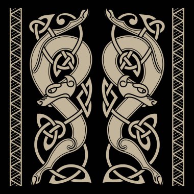 Kelt tarzı ve Kelt desenli kurtlar