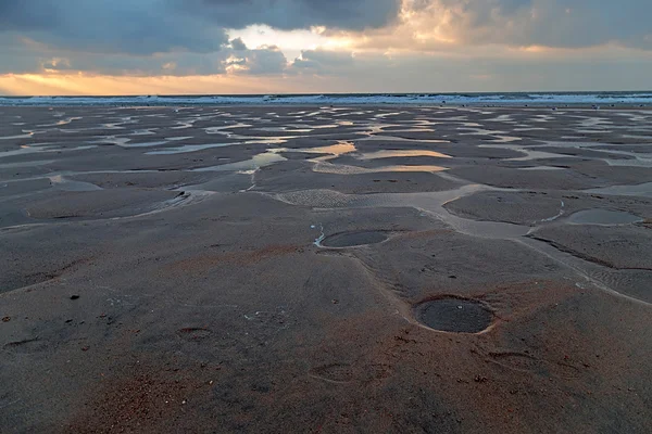 Lunar landscape on the beach in Ostende — Stock Photo, Image