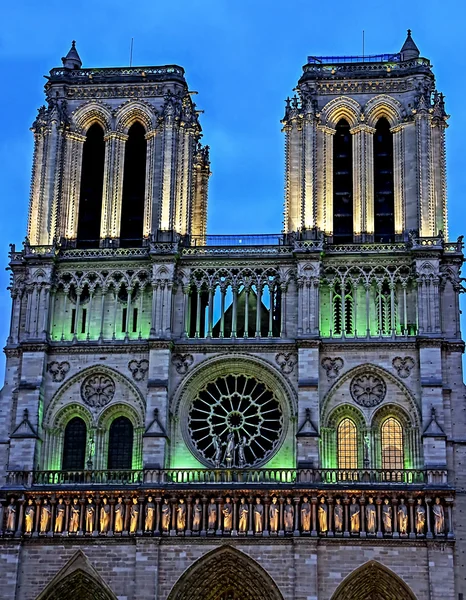 Notre Dame de Paris, Francia al tramonto — Foto Stock