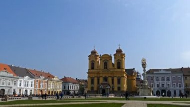 Union Square, Timisoara, Romanya tarihi binalar ile panoramik görüntüleri