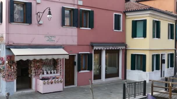 Nézd, Burano, Olaszország. 4 K — Stock videók