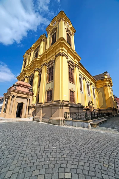 Dome alemão localizado na Union Square em Timisoara, Roménia — Fotografia de Stock