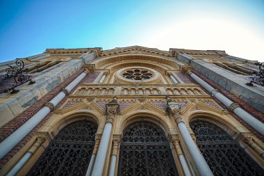 Distri içinde bulunan sinagog perspektif içinde Önden Görünüm