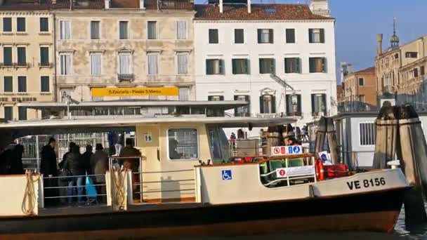 Promenade of Venice, near San Marco Square — Stock Video