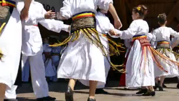 Enfants dansant une danse folklorique — Video