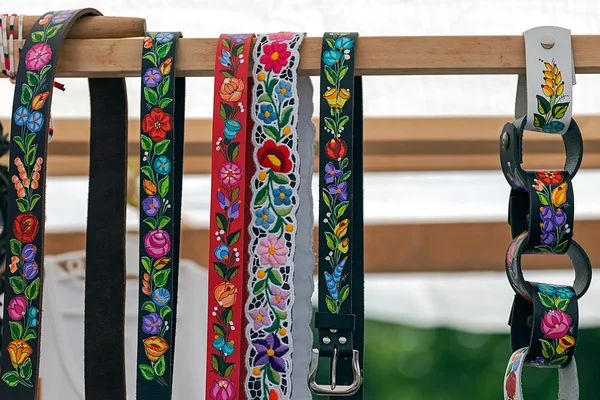Cintos húngaros, pintados e bordados 2 — Fotografia de Stock