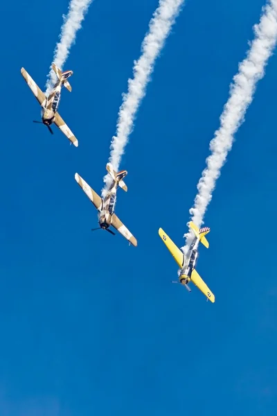 Oldtimer-Flugzeuge bei Vorführungen 7 — Stockfoto
