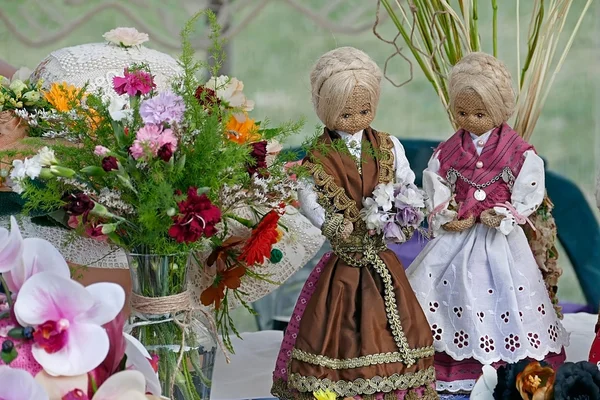 Decorative handmade dolls — Stock Photo, Image