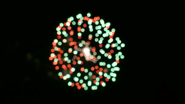 Hintergrund mit Feuerwerk — Stockvideo
