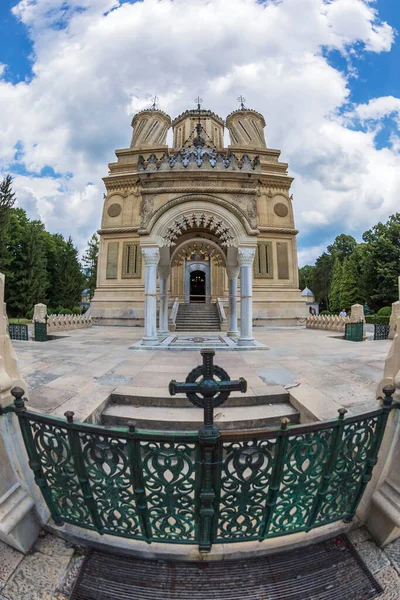 Das Rumänische Kloster Curtea Arges Ein Orthodoxes Kloster Das Zwischen — Stockfoto