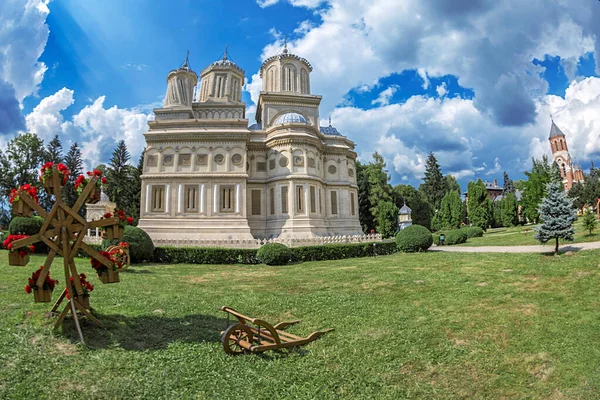 Das Rumänische Kloster Curtea Arges Ein Orthodoxes Kloster Das Zwischen — Stockfoto