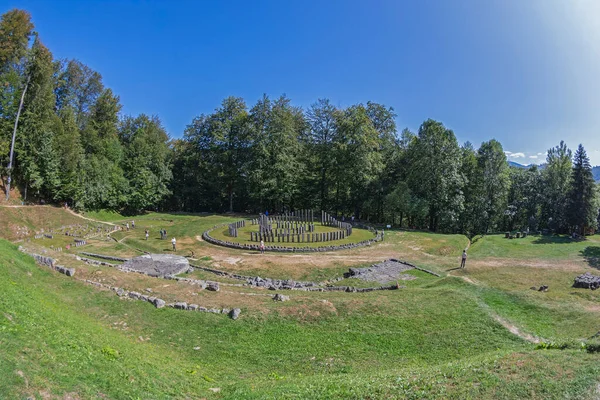 Gradistea Munte Condado Hunedoara Rumania Septiembre 2020 Antiguo Santuario Dacio — Foto de Stock