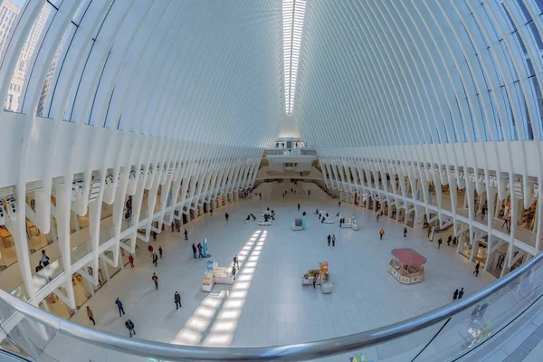 Nova Iorque Eua Março 2020 Commuters One World Trade Center — Fotografia de Stock
