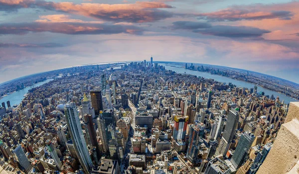 Nueva York Estados Unidos Marzo 2020 Vista Desde Empire State — Foto de Stock