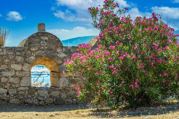 View One Part Venetian Fortezza Castle Citadel City Rethymno Crete — стоковое фото
