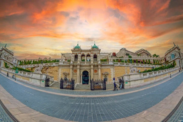 Budapest Ungheria Agosto 2021 Ingresso Castello Giardino Bazar Centro Culturale — Foto Stock