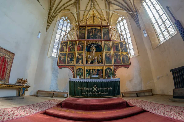 Biertan Romania Sept 2021 Tahkim Edilmiş Evanjelik Kilisenin Mimarisi 1490 — Stok fotoğraf
