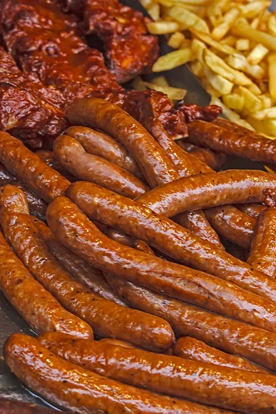 Platos de comida rápida — Foto de Stock