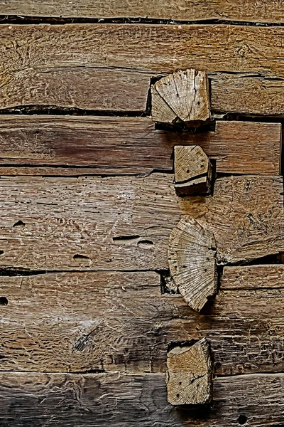 Combinaison de poutres en bois — Photo