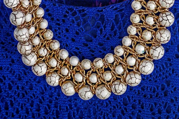 Vecchia collana di perle — Foto Stock