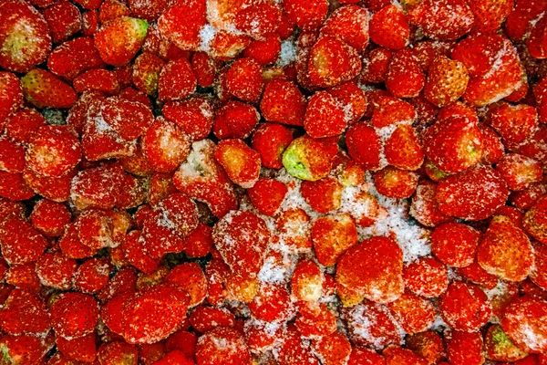 与束速冻草莓 — 图库照片