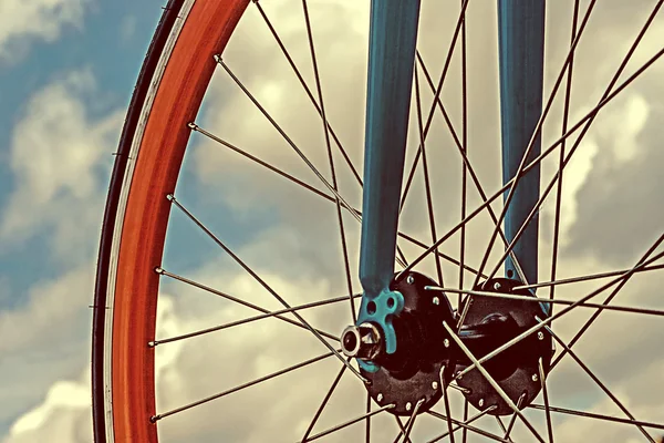Oldtimer-Blick auf ein Fahrraddetail 1 — Stockfoto