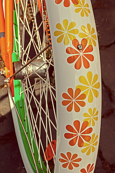 Vintage look at one bicycle detail 4