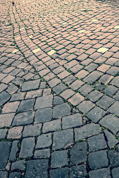 Vintage look at cobblestone trowalk 7 — стоковое фото