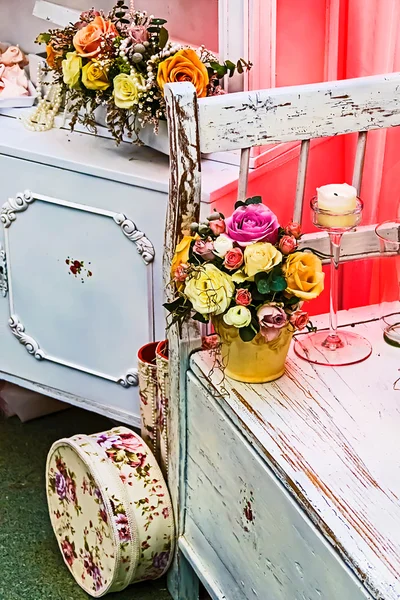 Rustik vacker och romantisk dekoration — Stockfoto