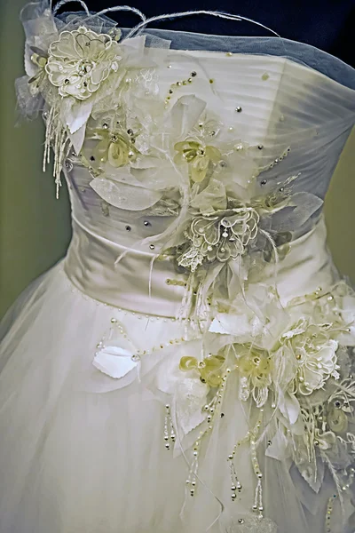 Vestido de noiva. Detalhe-72 — Fotografia de Stock