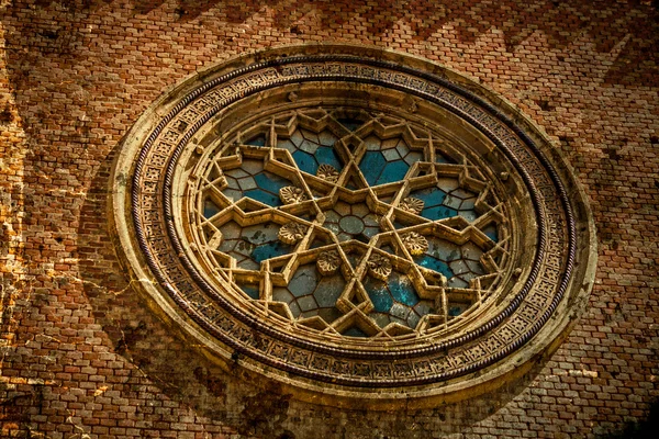 Gammalt foto med fasad detalj av en synagoga. Timisoara, Rumänien — Stockfoto