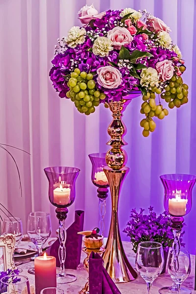 Arrangement für das Hochzeitsessen-20 — Stockfoto